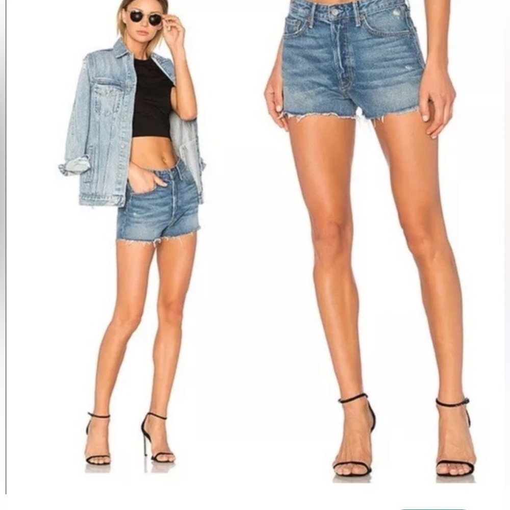 GRLFRND Cindy cut off with a button fly jean shorts size 28